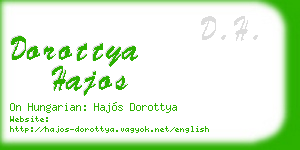 dorottya hajos business card